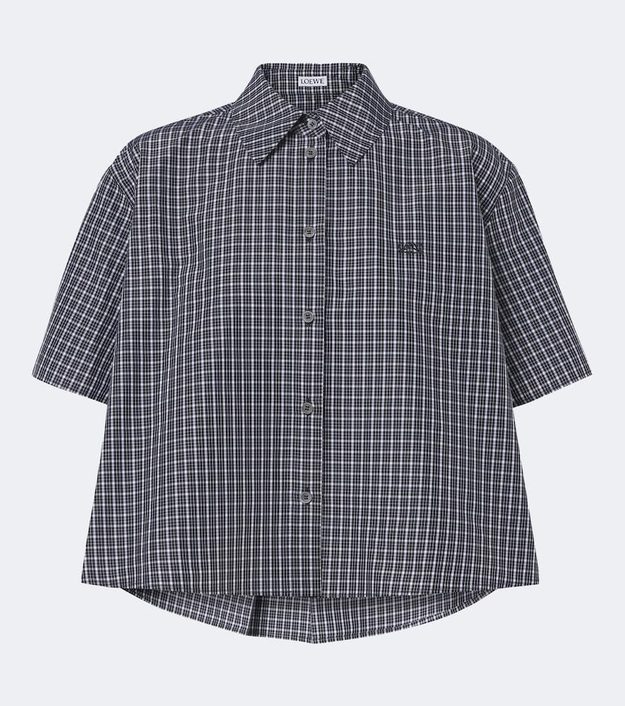 loewe checked cotton-blend shirt