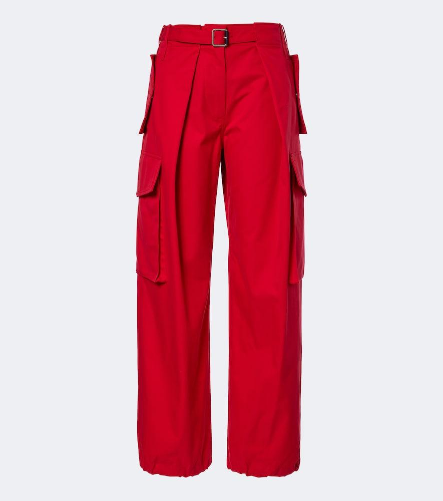 loewe cotton and silk cargo pants