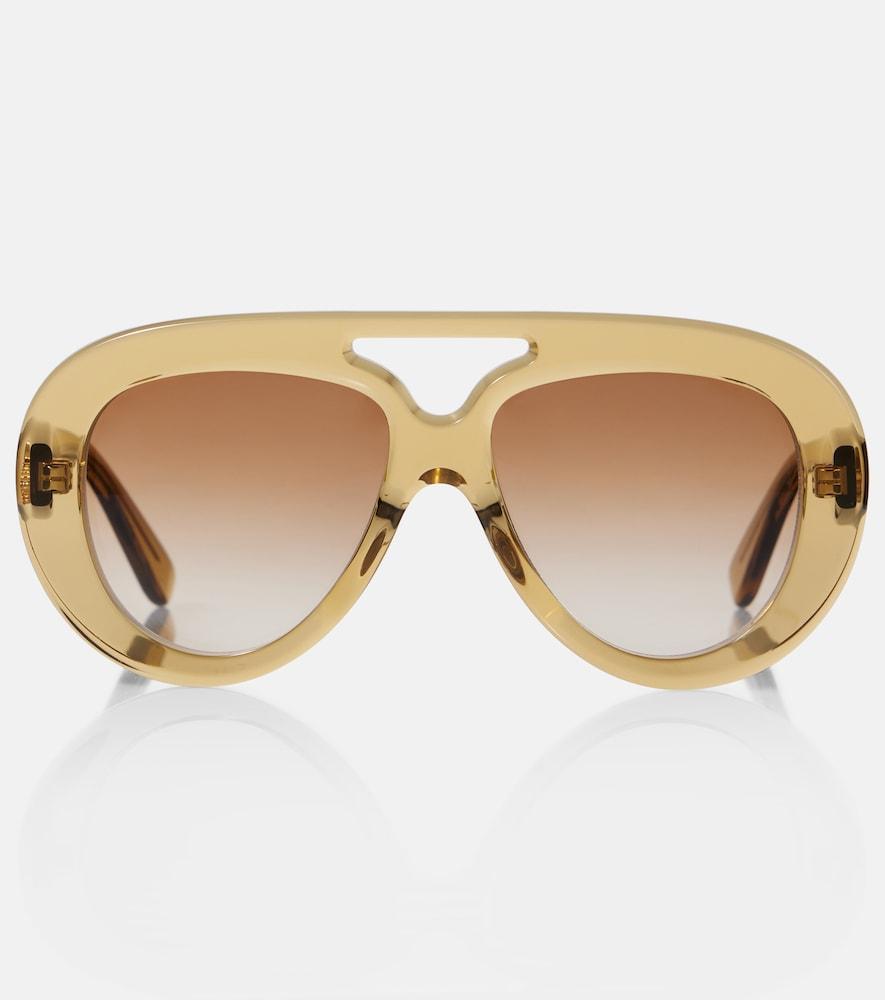 loewe curvy aviator sunglasses