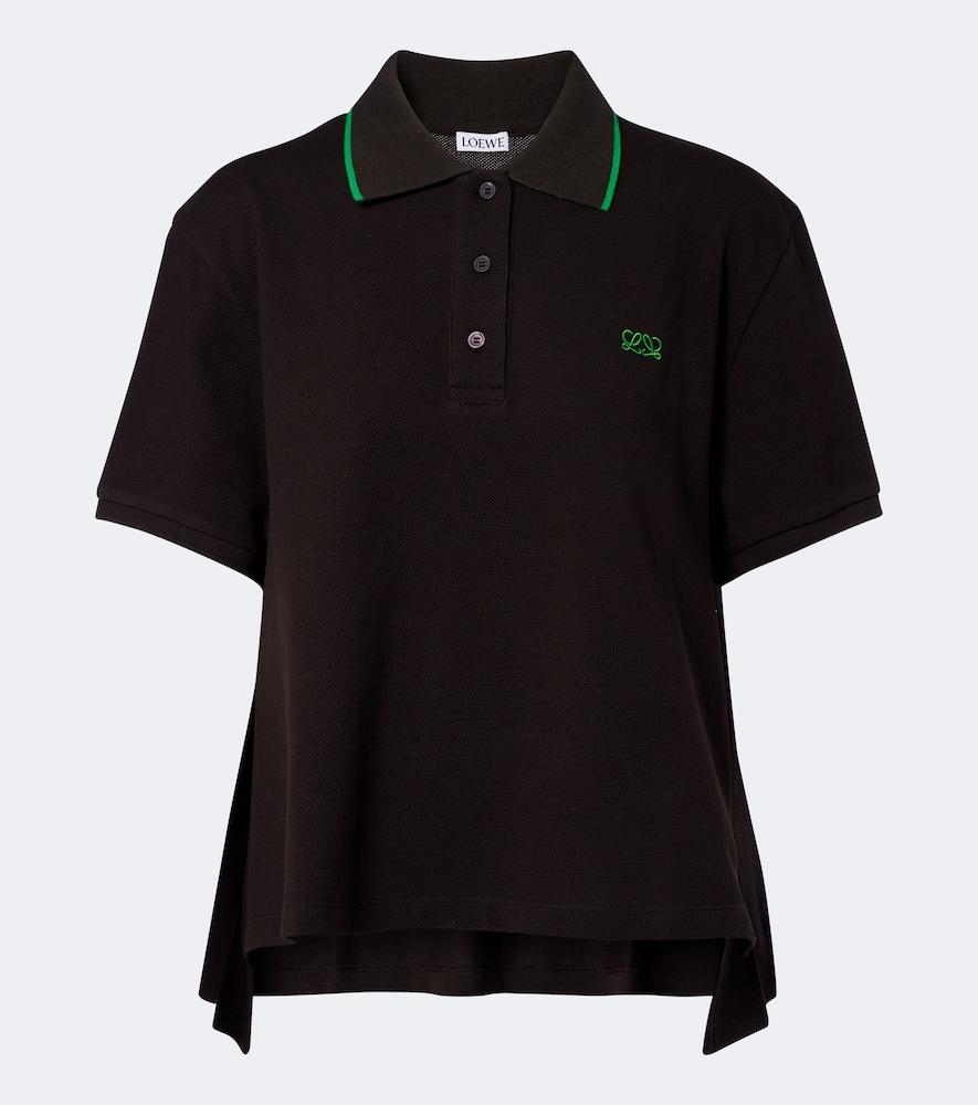 loewe double l cotton piqué polo shirt