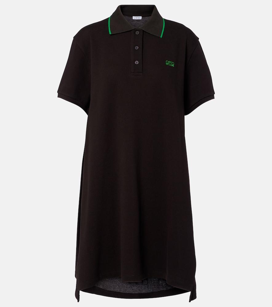 loewe double l cotton polo piqué dress