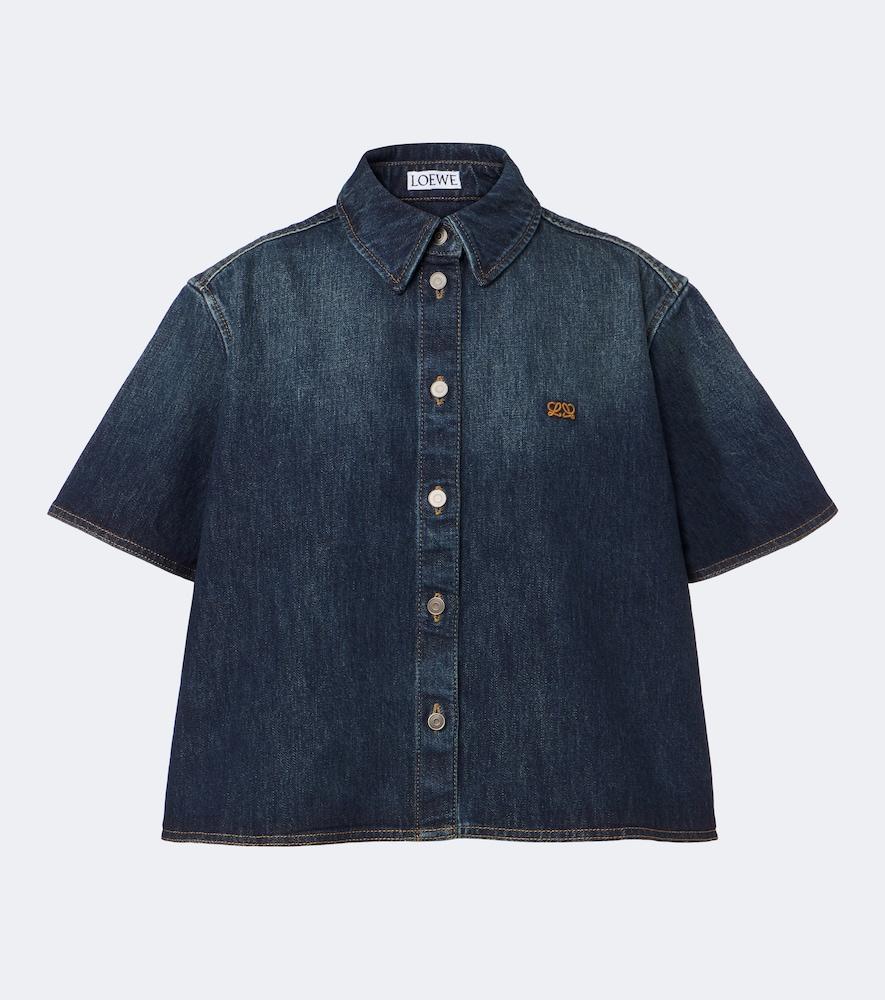 loewe double l denim shirt