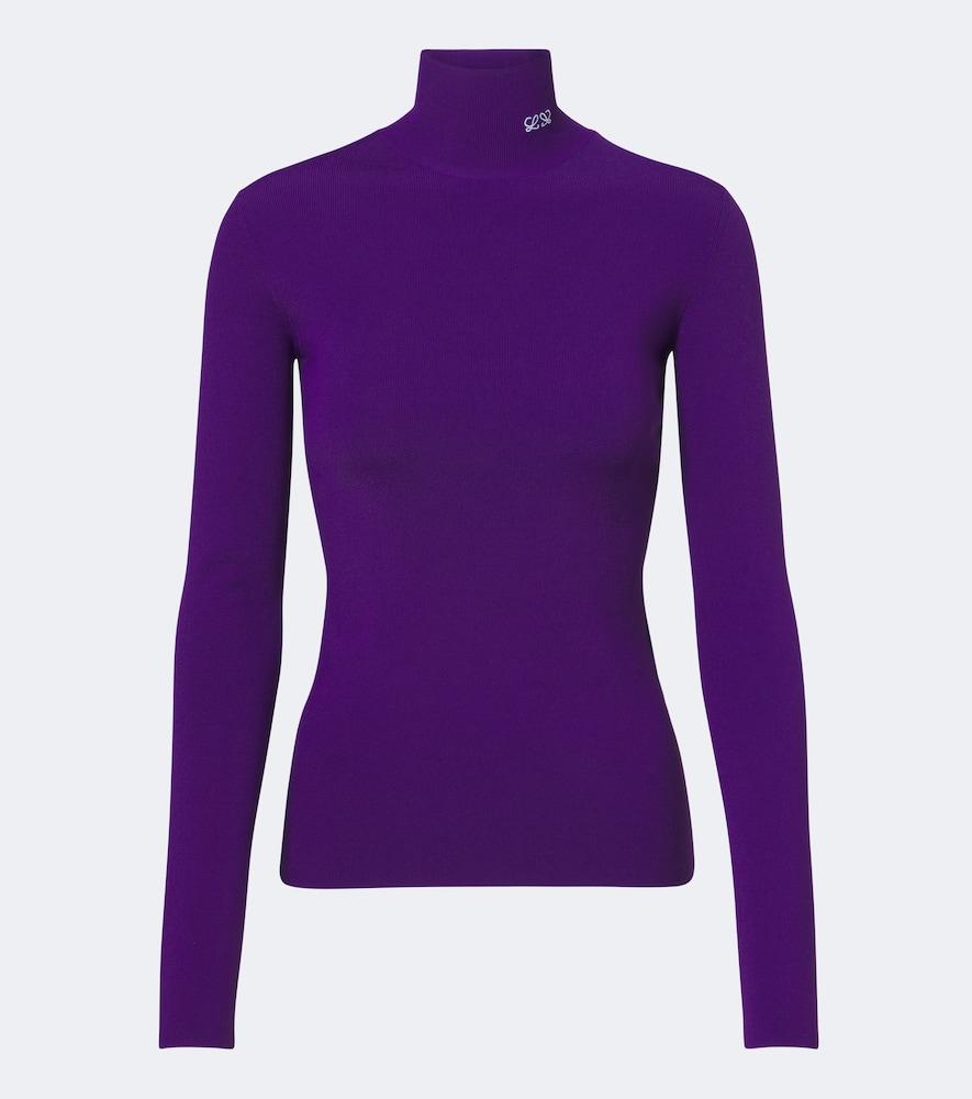 loewe double l jersey turtleneck top