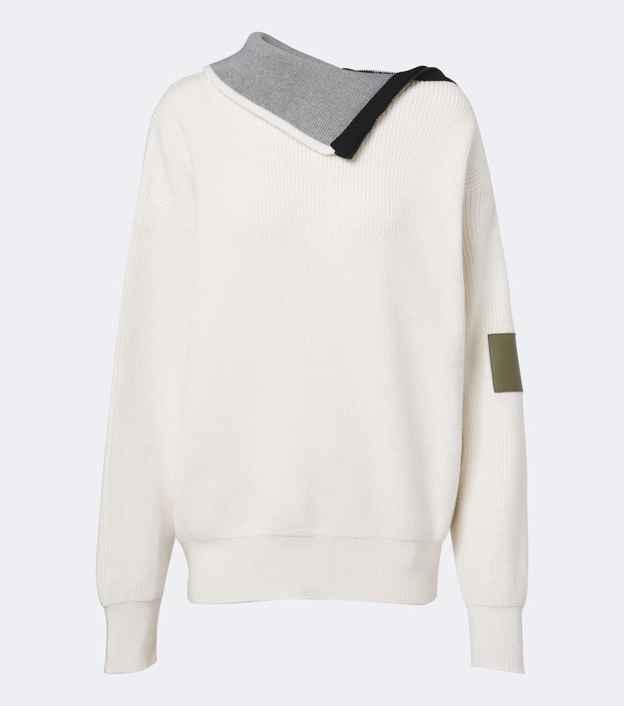 loewe double l wool-blend sweater