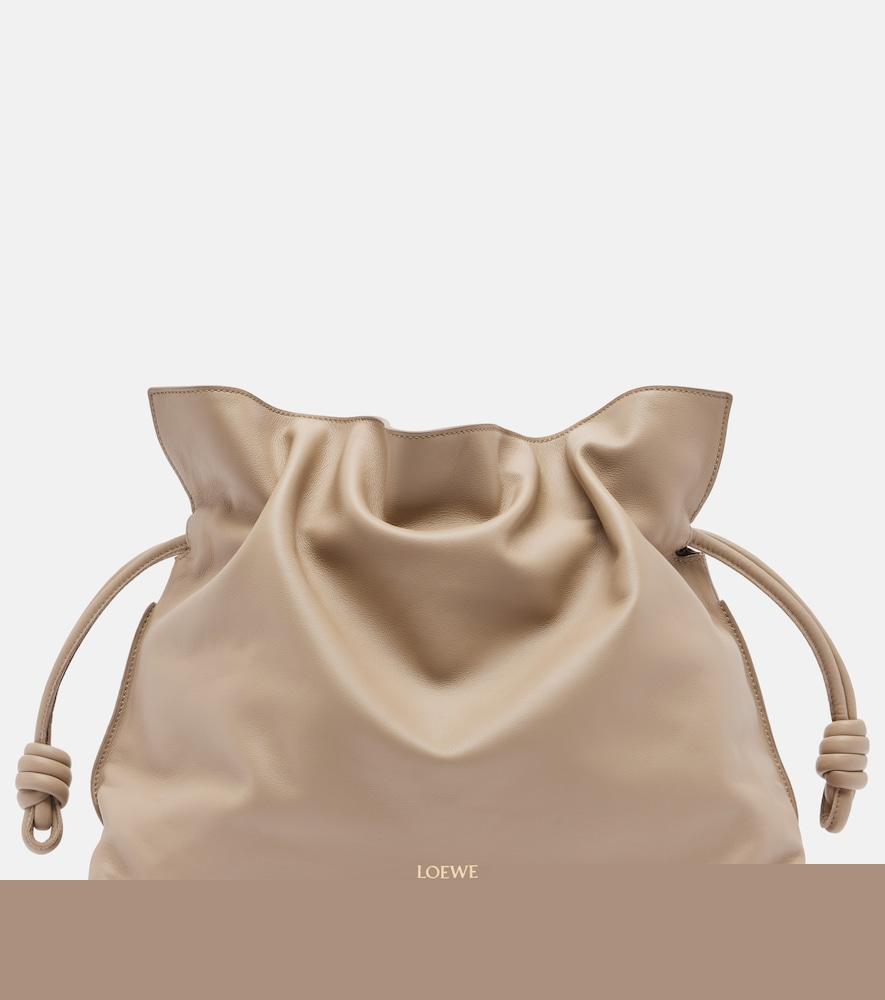 loewe flamenco large leather clutch