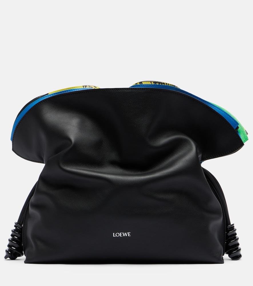loewe flamenco leather clutch