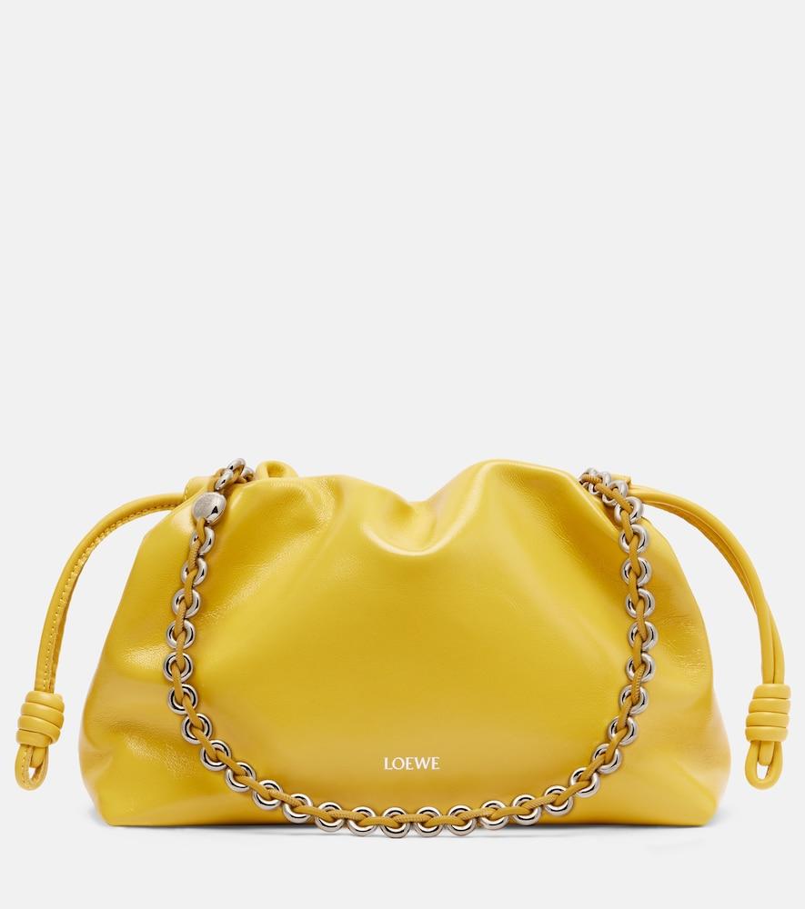 loewe flamenco medium leather clutch