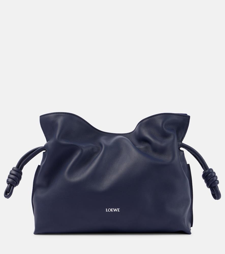 loewe flamenco medium leather clutch