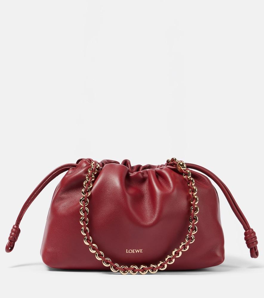 loewe flamenco medium leather clutch
