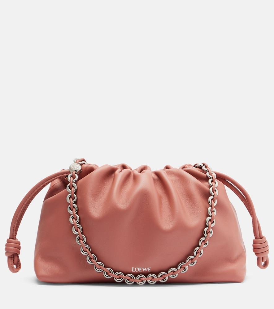 loewe flamenco medium leather clutch