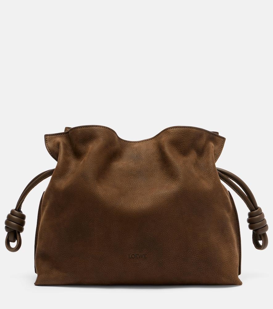 loewe flamenco medium suede clutch