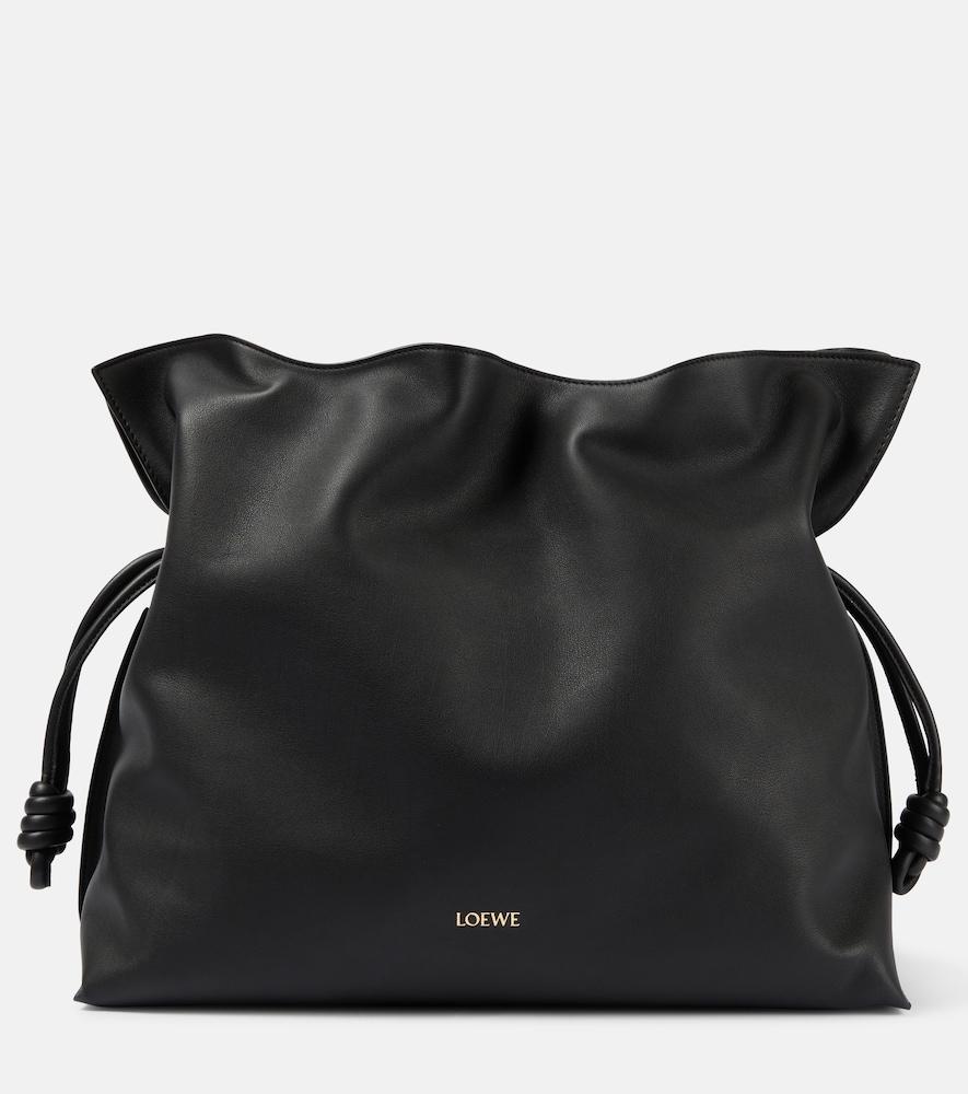 loewe flamenco xl leather clutch