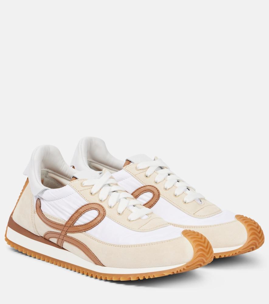 loewe flow runner 2.0 suede sneakers