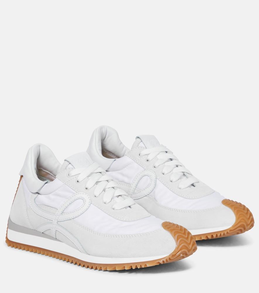 loewe flow runner suede sneakers