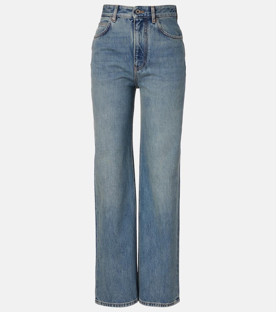 loewe high-rise wide-leg jeans