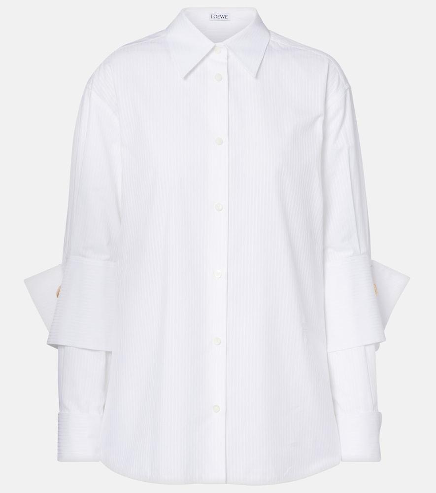 loewe layered cotton poplin shirt