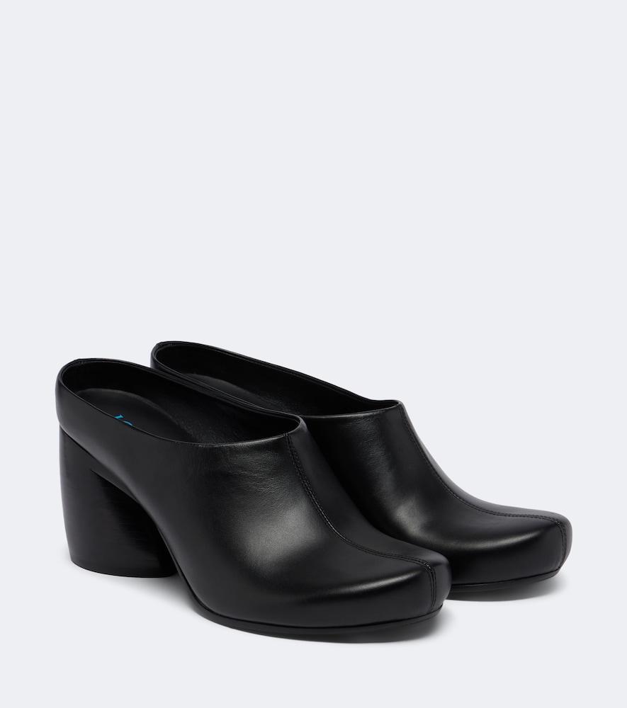 loewe oval leather mules
