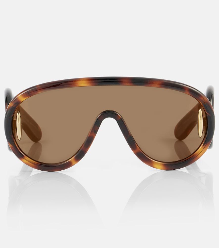 loewe paula's ibiza anagram shield sunglasses