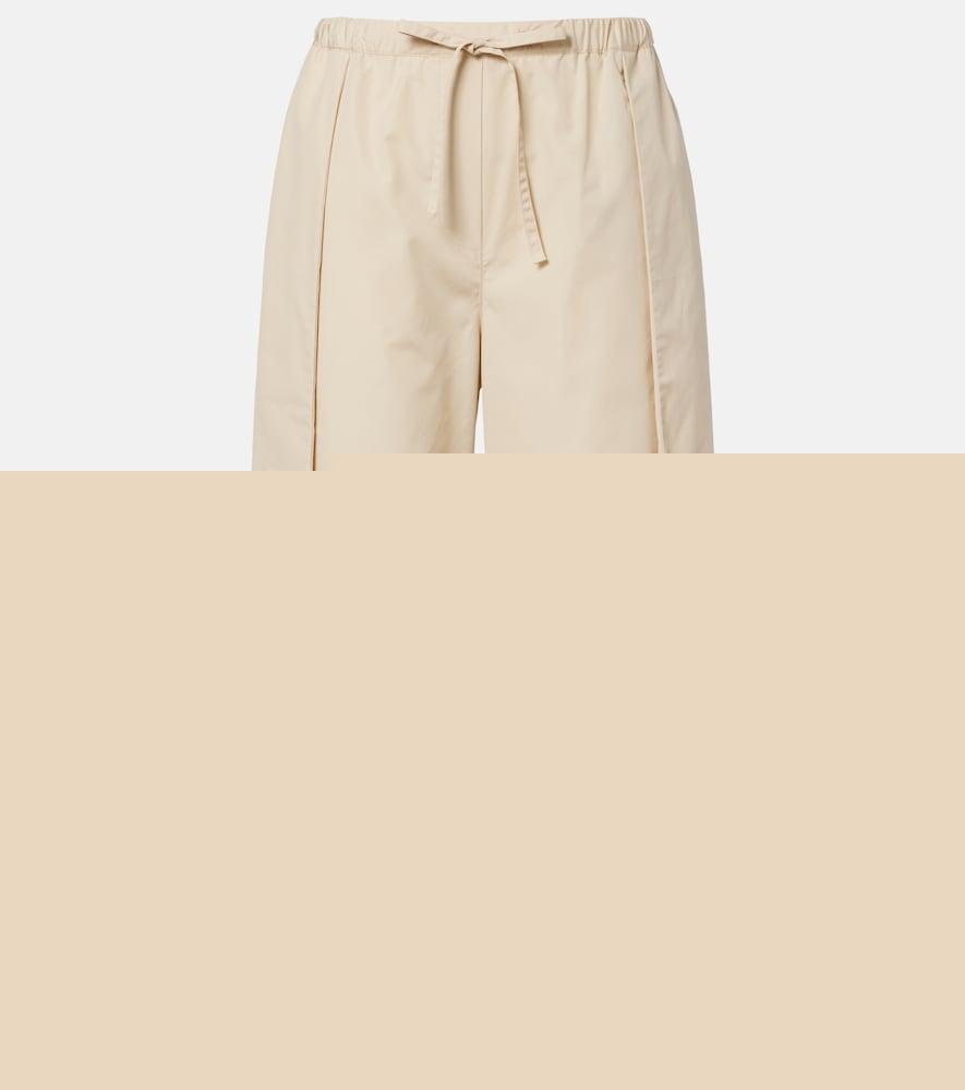 loewe paula's ibiza cotton poplin cropped pants