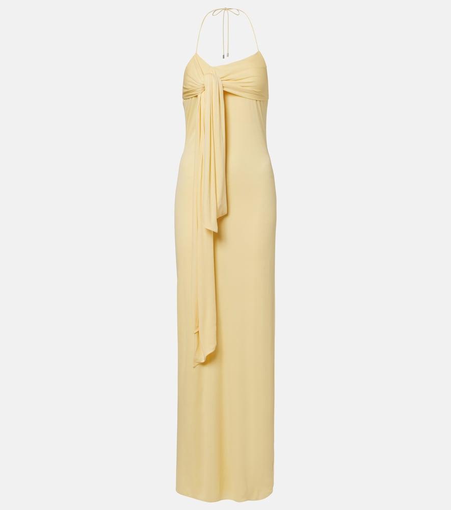 loewe paula's ibiza crêpe jersey maxi dress