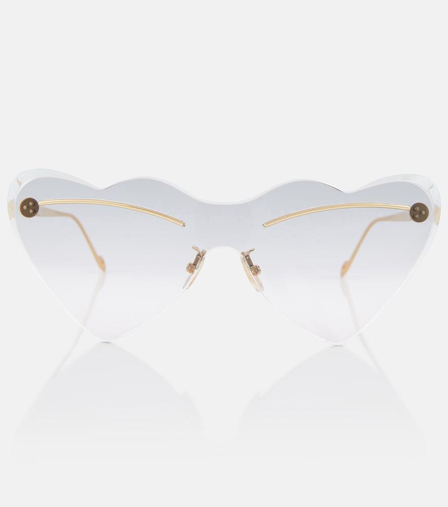 loewe paula's ibiza heart-shaped sunglasses