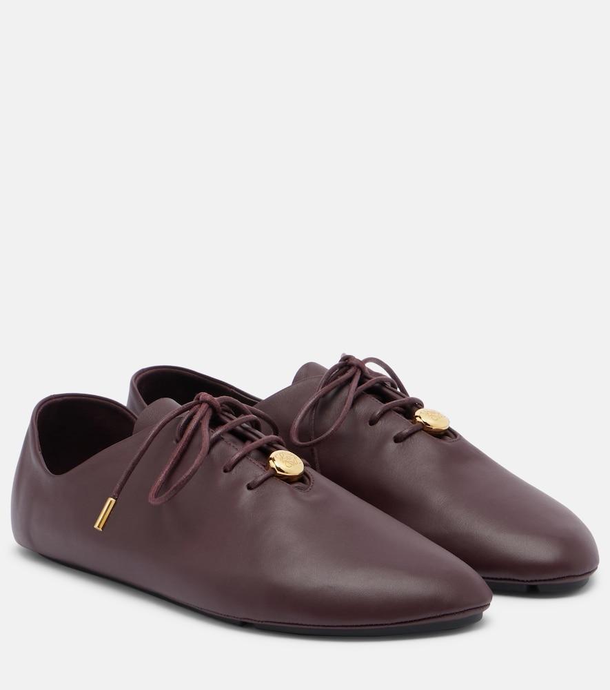 loewe pebble soft leather sneakers