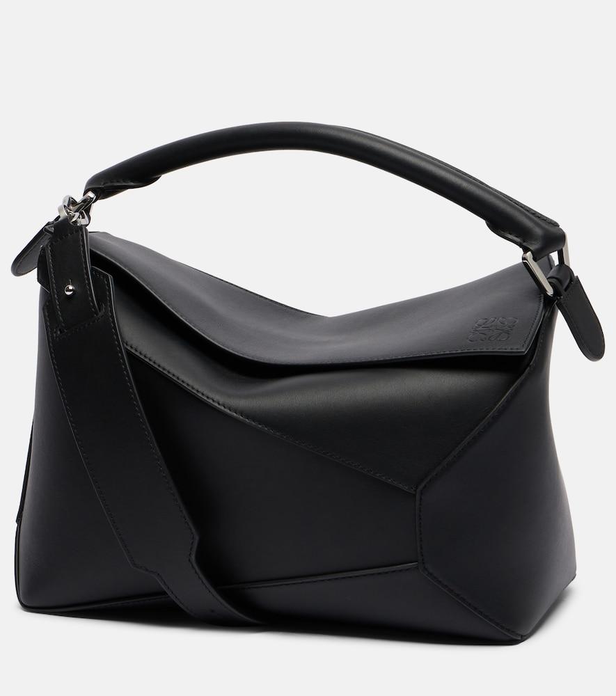 loewe puzzle edge medium leather top-handle bag