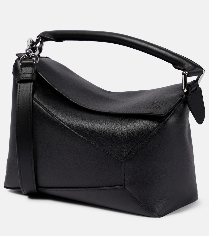 loewe puzzle edge small leather top-handle bag