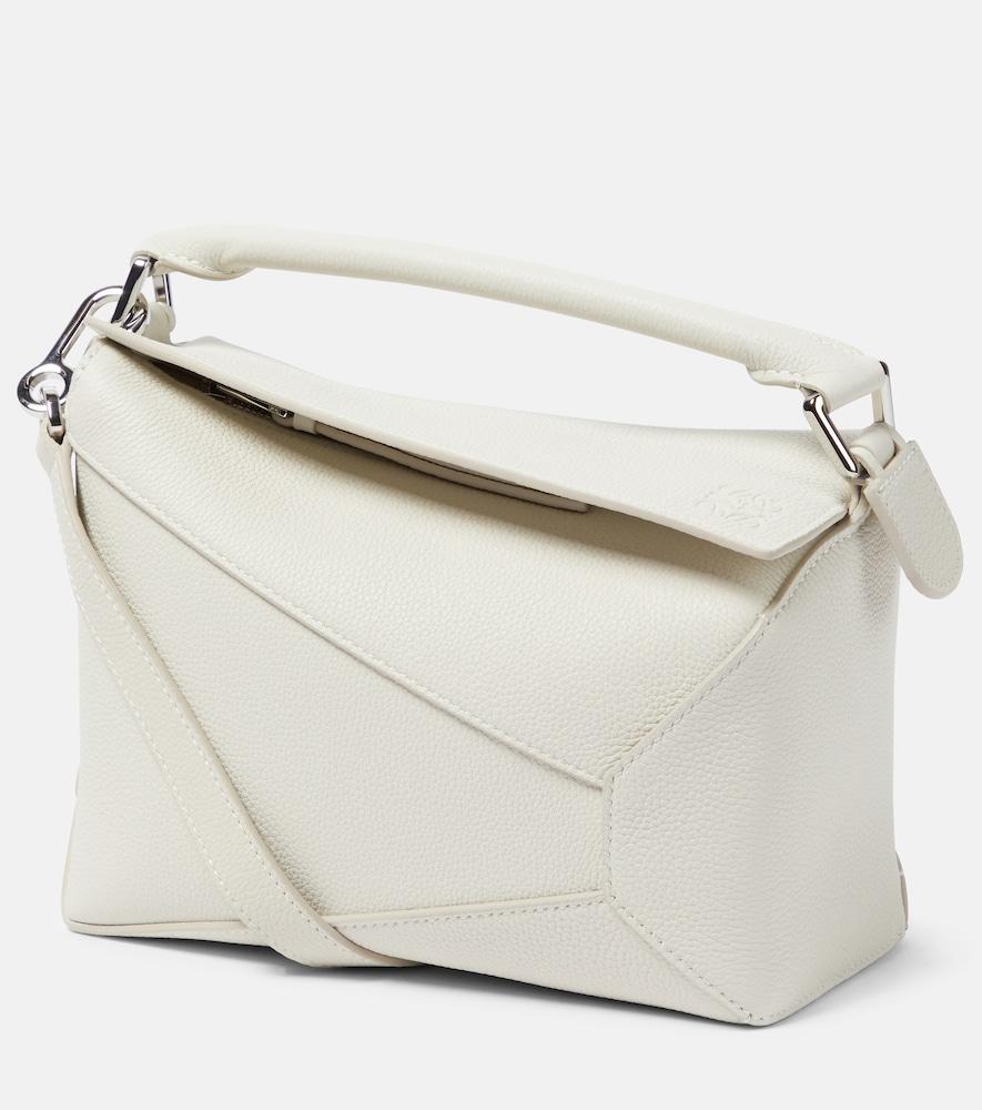 loewe puzzle edge small leather top-handle bag