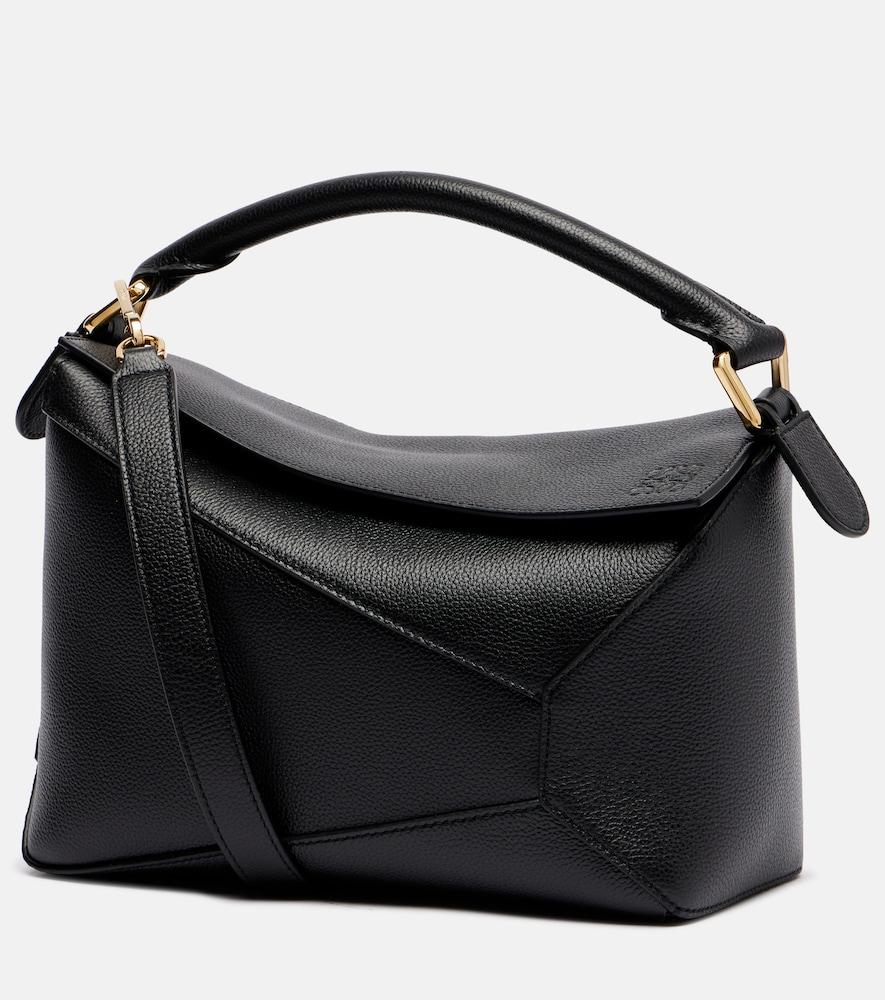 loewe puzzle edge small leather top-handle bag