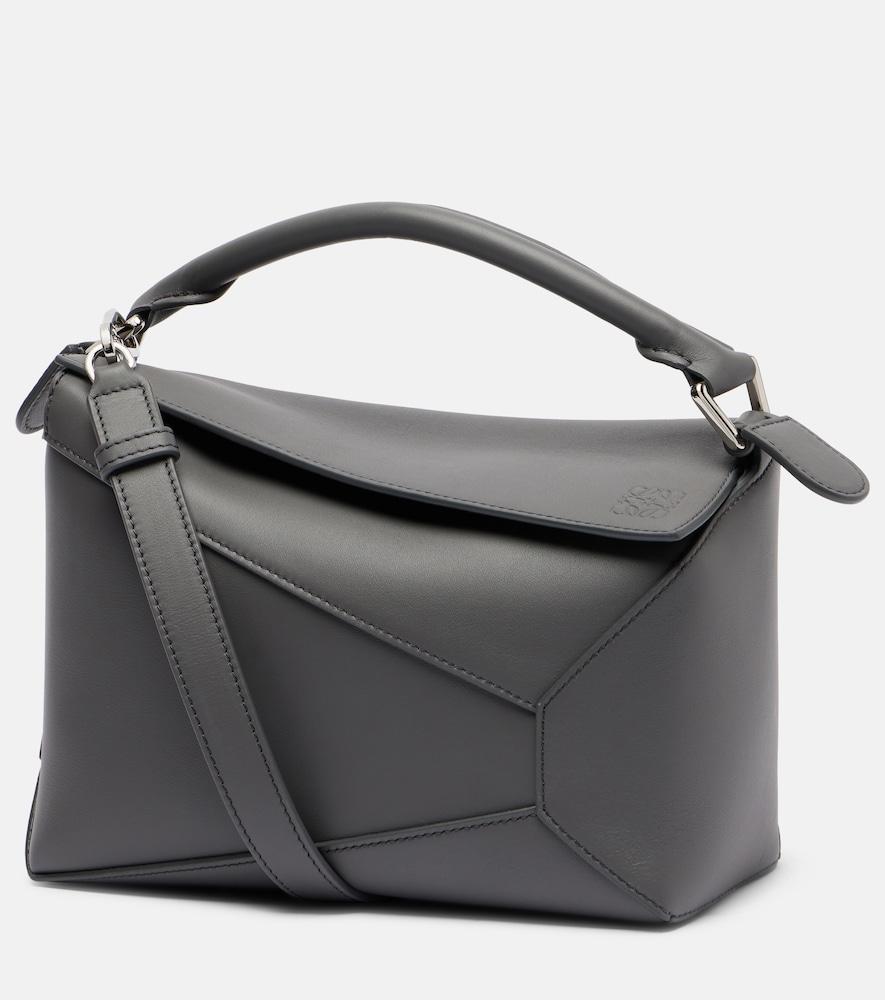 loewe puzzle edge small leather top-handle bag