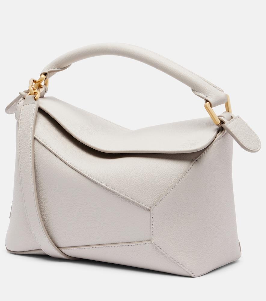 loewe puzzle edge small leather top-handle bag