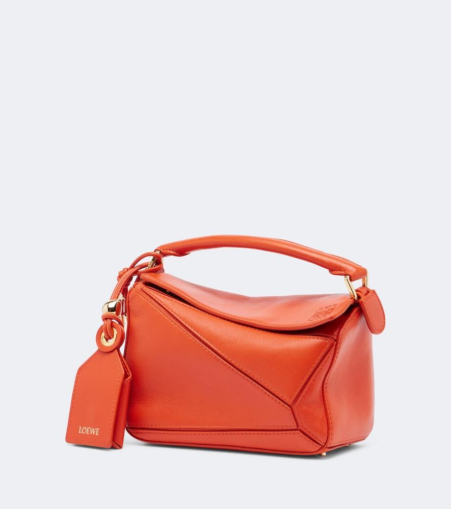 loewe puzzle featherlight mini top-handle bag