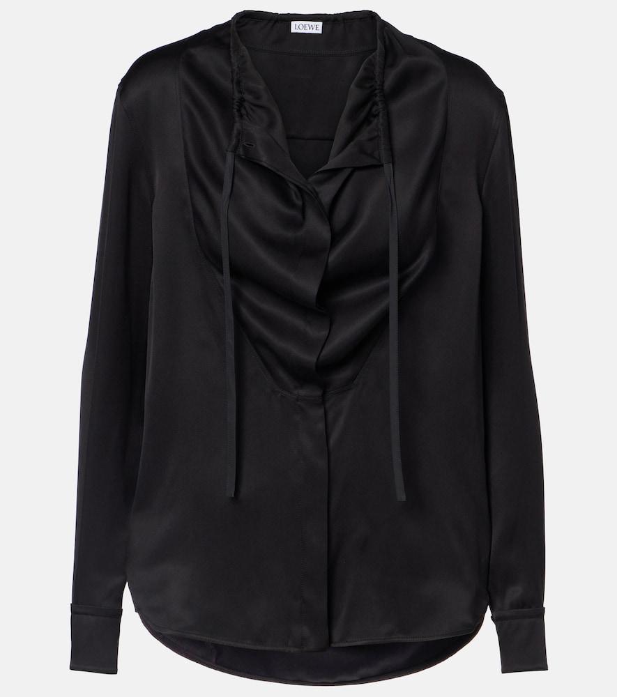 loewe silk satin blouse