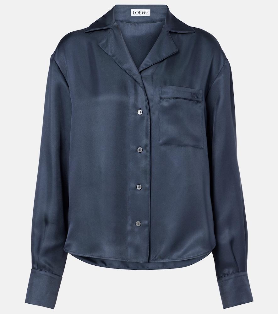 loewe silk twill shirt