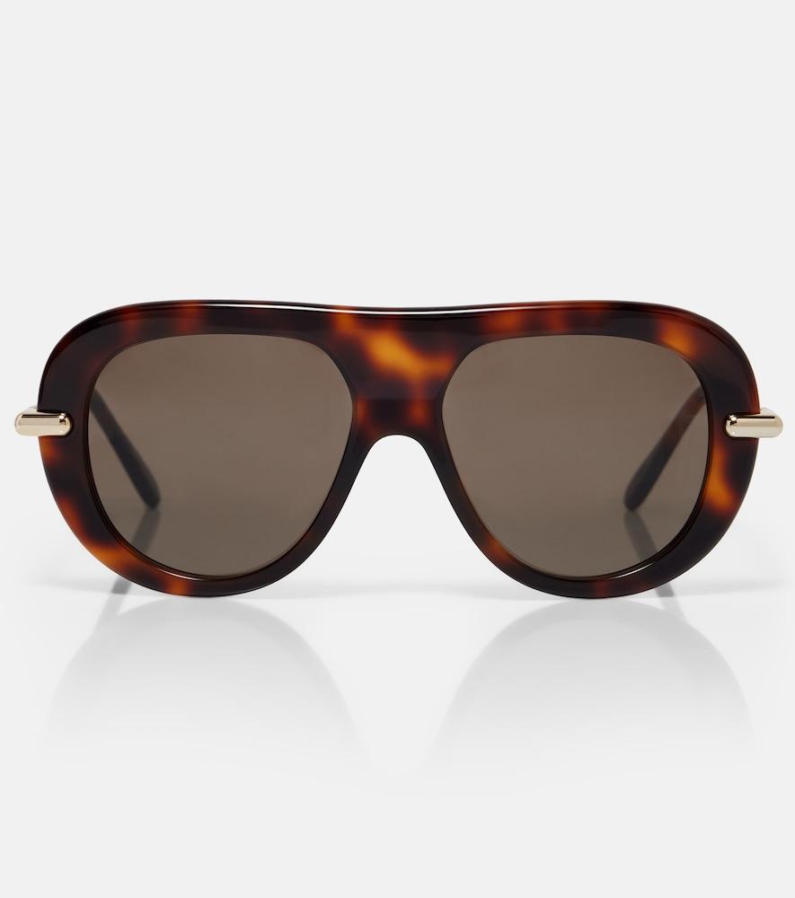 loewe slim flat-top sunglasses