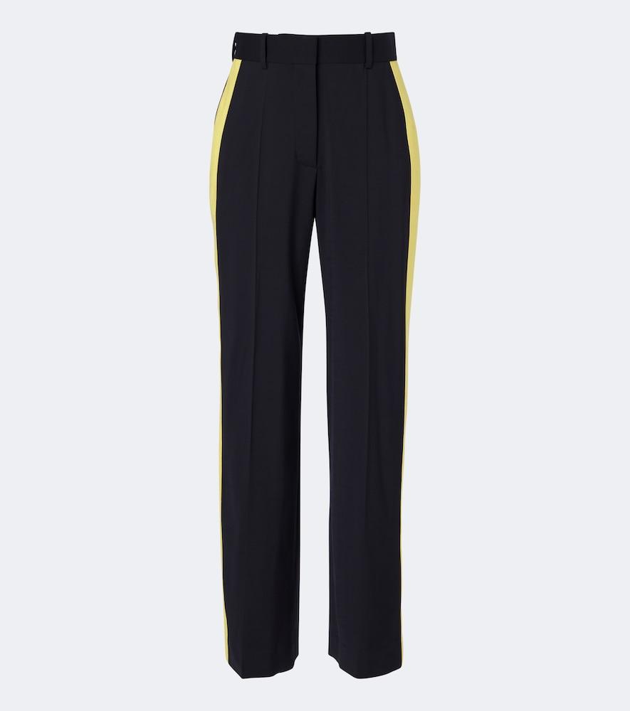 loewe striped straight pants