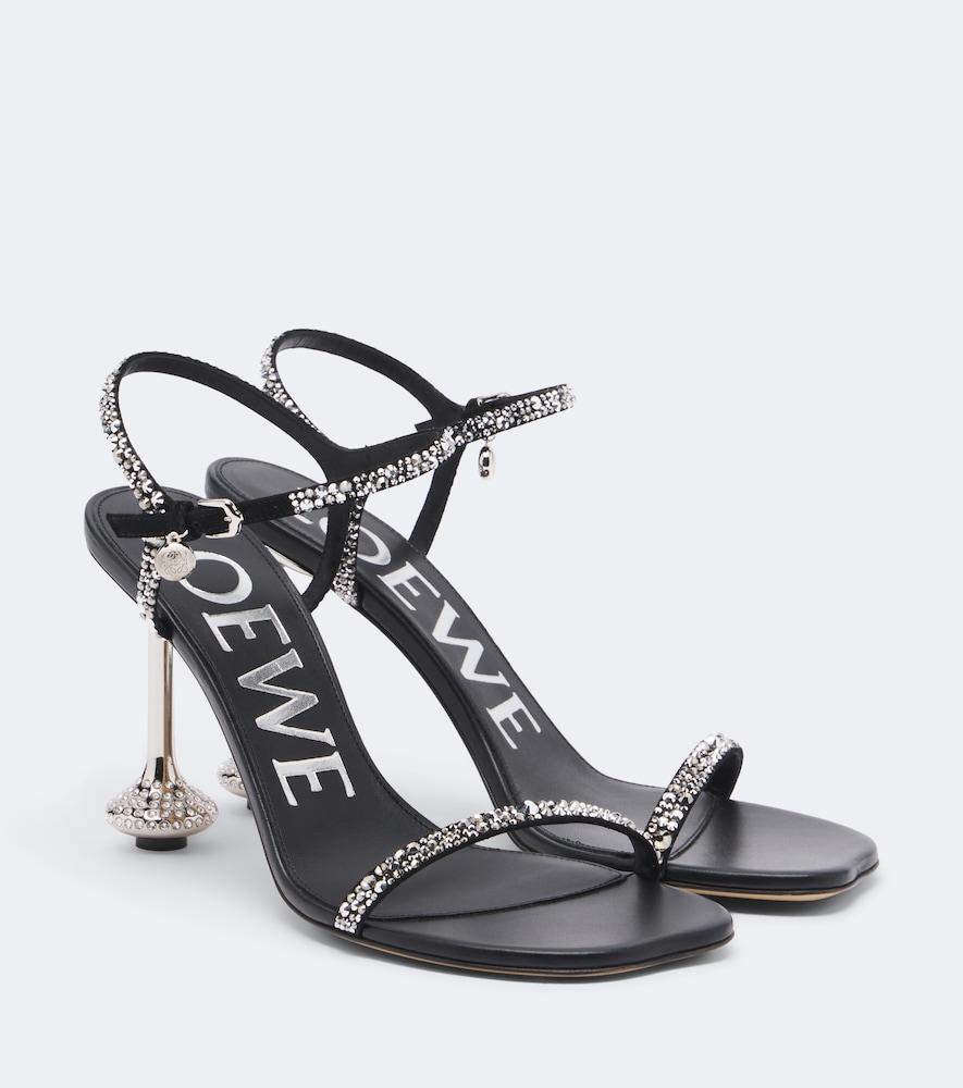 loewe toy embellished suede sandals