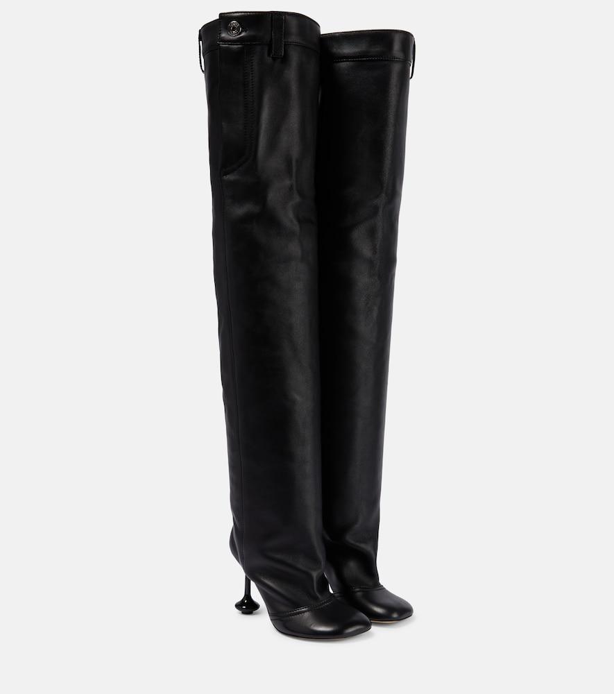 loewe toy leather over-the-knee boots