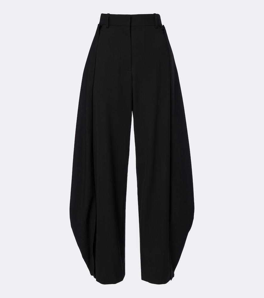 loewe wool barrel-leg pants