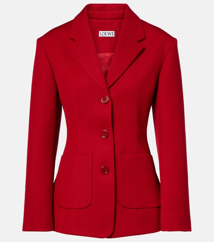 loewe wool-blend blazer