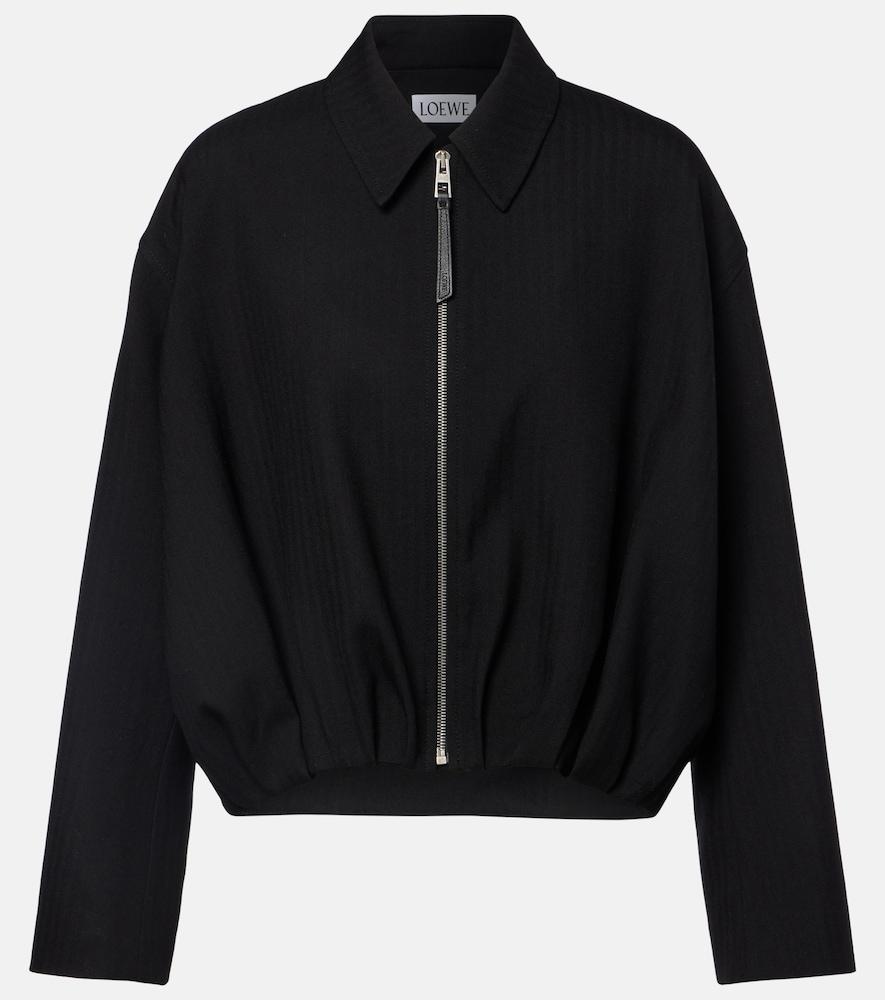 loewe wool blouson jacket