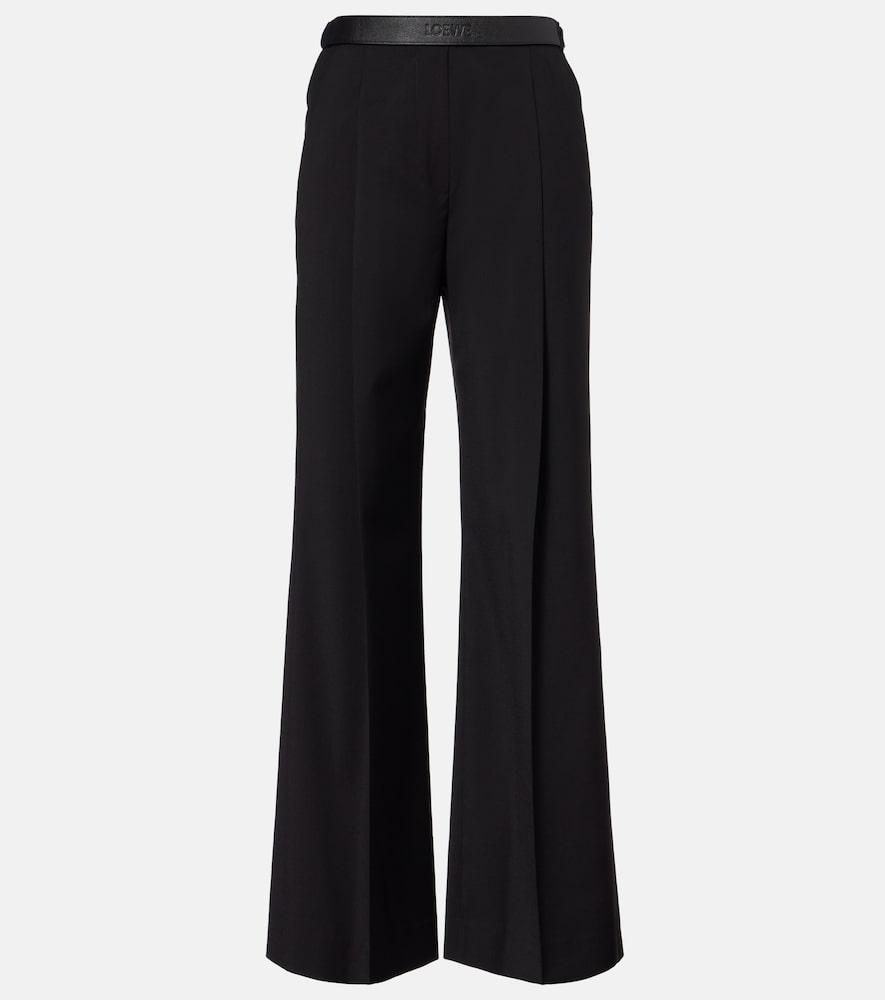 loewe wool wide-leg pants
