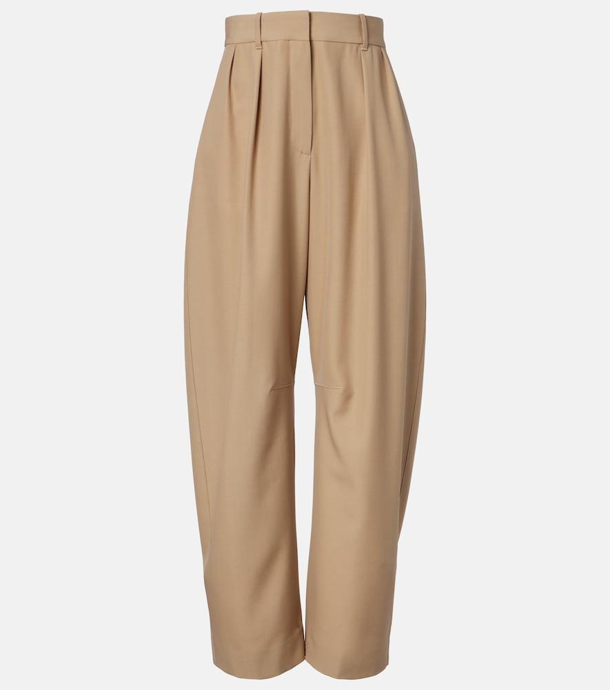 loewe wool wide-leg pants