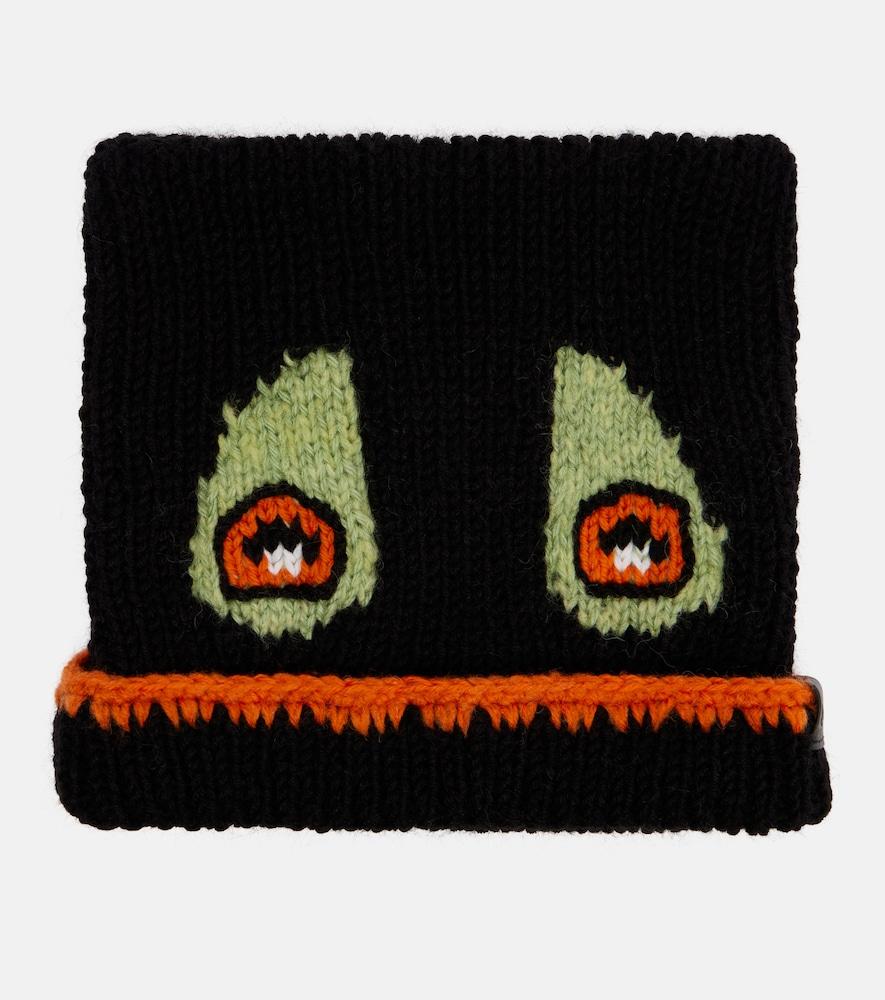 loewe x louis wain cat wool-blend beanie