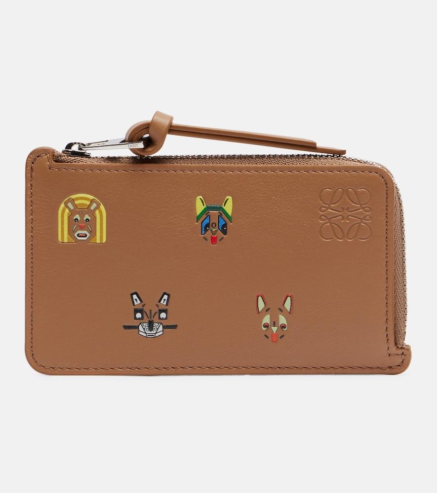 loewe x louis wain cats leather card holder
