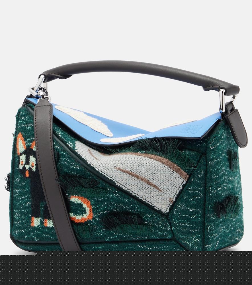 loewe x louis wain futurist cat puzzle top-handle bag