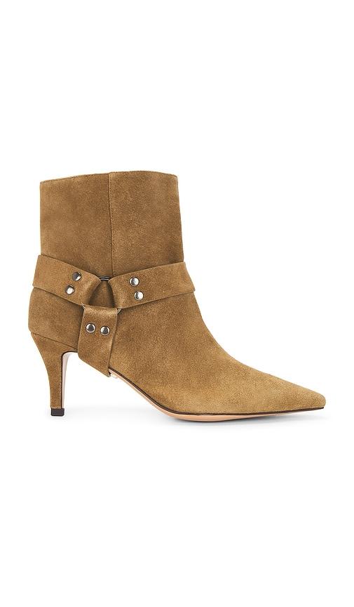 lola cruz ankle bootie in olive. - size 36 (also in 38, 39, 41)