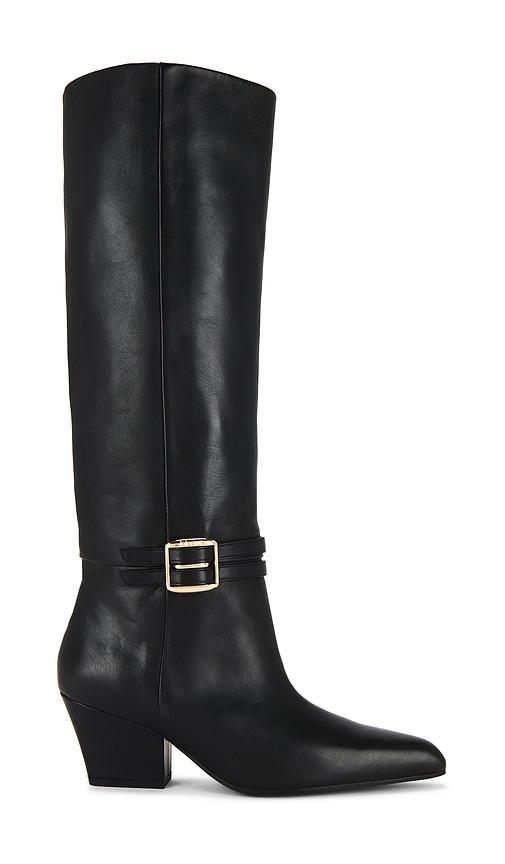 lola cruz knee high boot in black. - size 36 (also in 38, 39, 41)