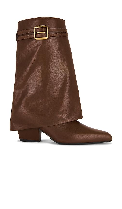 lola cruz mid calf boot in brown. - size 37 (also in 41)